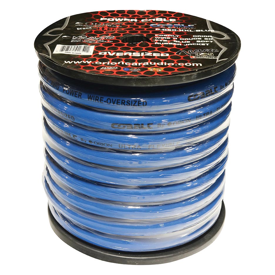 Orion Cobalt 0 Gauge Oversize Wire 50 ft Blue P050XXLBLUE