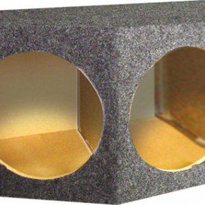 *BASS123* EMPTY WOOFER BOX QPOWER (3) 12" ***OS2*** QBASS123