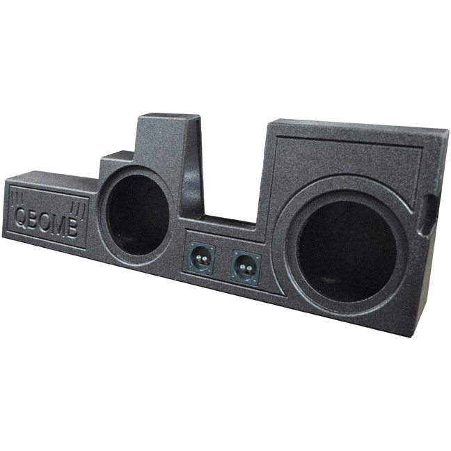 Qpower Dual 10" Ford 350 Super Duty 2000-Current Mounts behind seat QBFORD09F350210