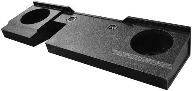 Qpower Bomb 2004 - 2008 Ford Extneded Cab Dual 12" Woofer Box Under seat downfire QBFORD122004 - Image 2