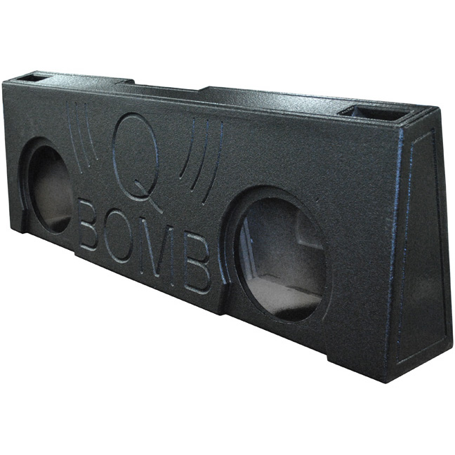 Qpower Dual 10" 2007-2013 Chevy Crew Cab Under Seat Upfire QBGMC07210