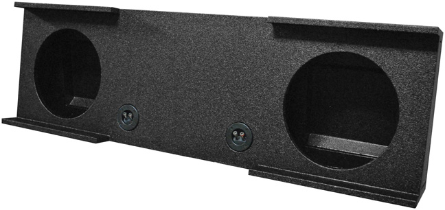 Qpower Bomb 07-13 GMC Dual 10" Woofer Box Under Seat Downfire QBGMC1020074DR