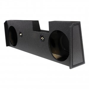 Qpower Dual 10" 2014-Current  GM/Chevy Crew Cab Woofer Box Bed Liner Sprayed QBGMC1020144DR