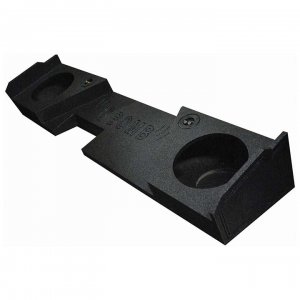 Qpower 2hole 10" Sealed GM/Chevy 2014- Current Double Cab Downfire Finished w/Bed Liner QBGMC102014DCAB