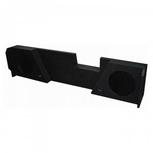 Alternative view of Qpower 2hole 12" Sealed GM/Chevy 2014- Current Double Cab Downfire Finished w/Bed Liner QBGMC122014DCAB