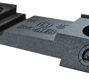 Qpower Dual 10" Box for GMC Avalanche Bomb Under Seat Downfire QBGMCAVALANCHE10DF