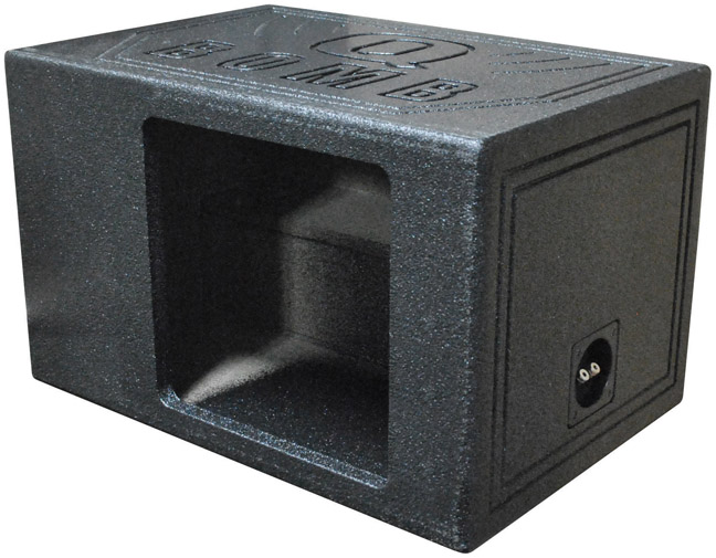 Qpower Single 12" Bomb BoxSquare Ported Square Woofer opening QBOMB12VLSINGSQ