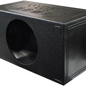 Qpower Single 15" Extra Large Vented QBOMB QBOMB15VLSINGLE