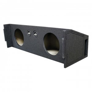 Qpower QBomb 2hole 10" Expedition/Suburban/Escalade/Tahoe 3/4" MDF Sprayed with Bedliner Vented QBSUV10V