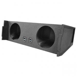 Qpower Bomb Dual 12" Woofer Box 2007-2014 Chevy Tahoe 3rd Row Vented Downfire QBSUV12V