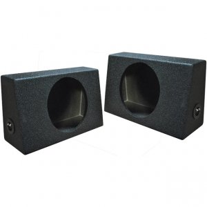 Qpower QBOMB Single 10" Empty Woofer Box. Mounts behind seat. Sold in pairs QBTRUCK110S