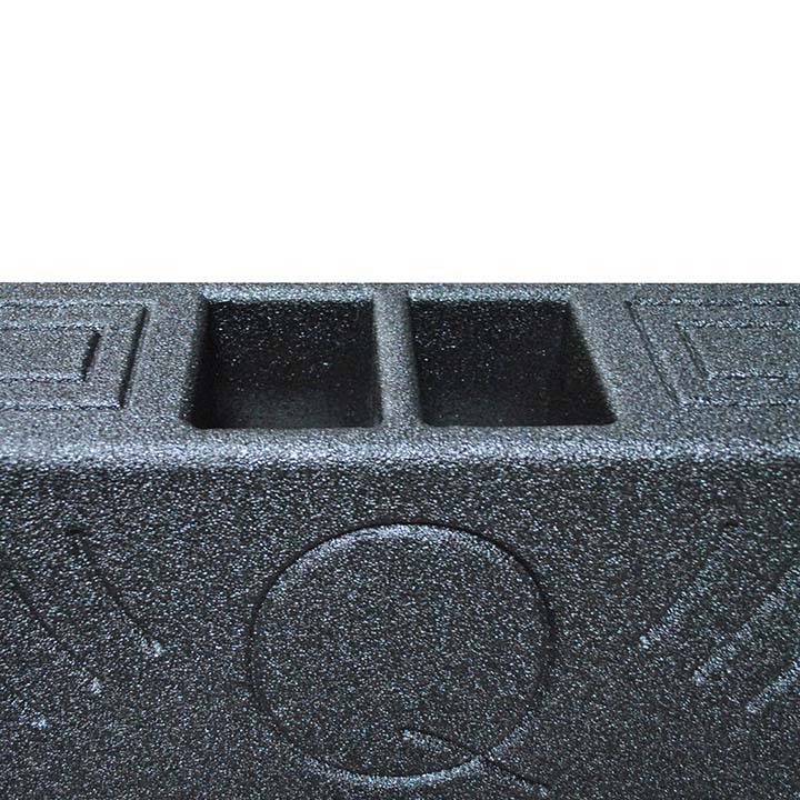 Qpower QBOMB Dual 12" Vented Empty Box Behind Seat Mount QBTRUCK212V - Image 2
