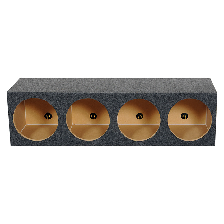 Qpower 12" 4 hole empty box 1" MDF QHD124HOLE - Image 3