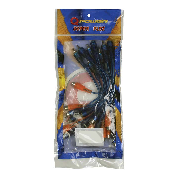 Qpower(10 PACK) 2 Female Splitter RCA Superflex RCA2F1MSFLEX10PK