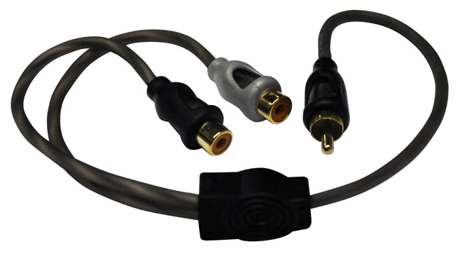 American Bass Y RCA Cable 1 male to 2 female SQ1M2F