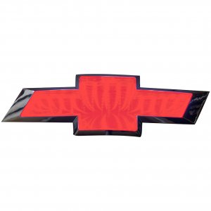 Street Vision Chevy 3D Logo Badgeâ€”Red SV3DCHEVR
