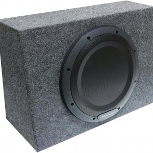 Alternative view of Pioneer 12" Active Sealed Enclosure built in amp 1300 Watts Max TSWX1210A