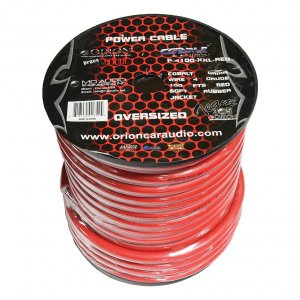 Orion XTR 100% Copper Wire 4 Gauge 100 ft Red XPW4100RED